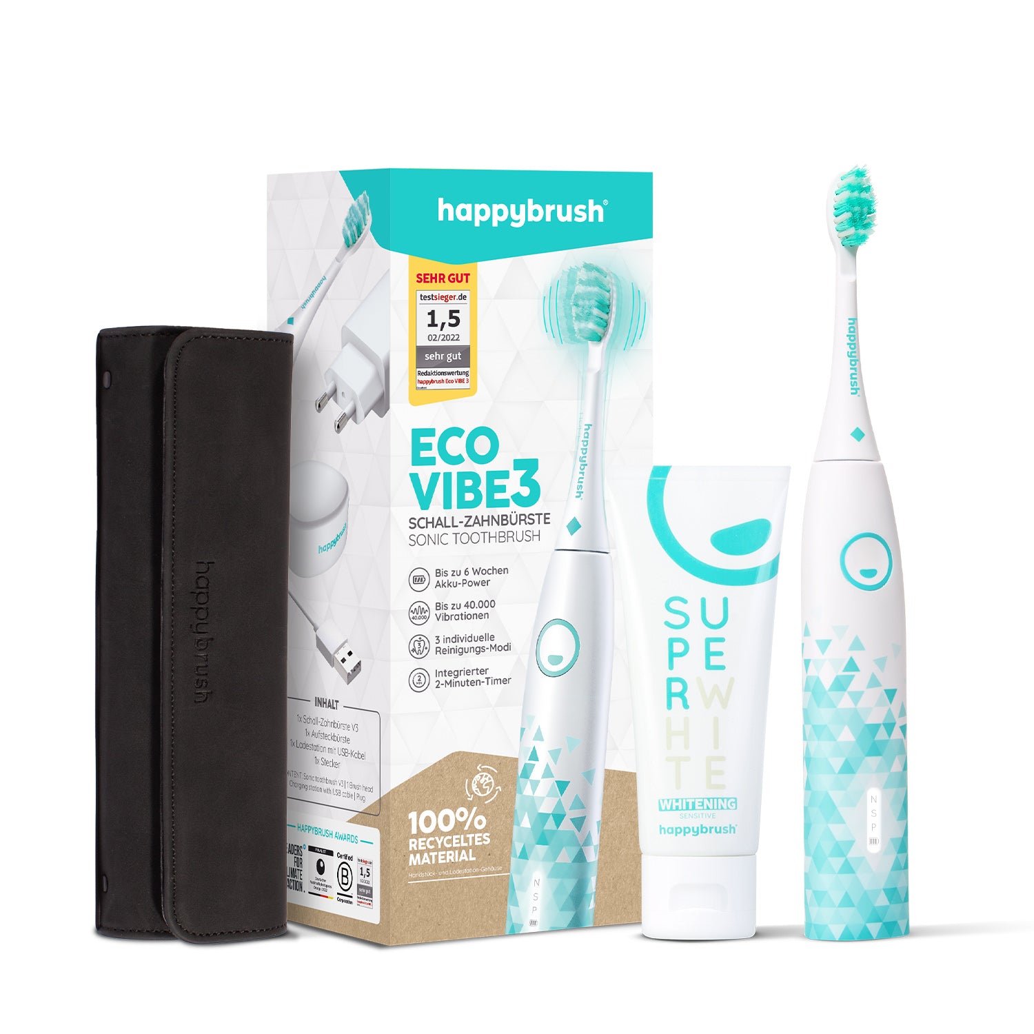 Schallzahnbürste Eco Vibe 3 | Set M