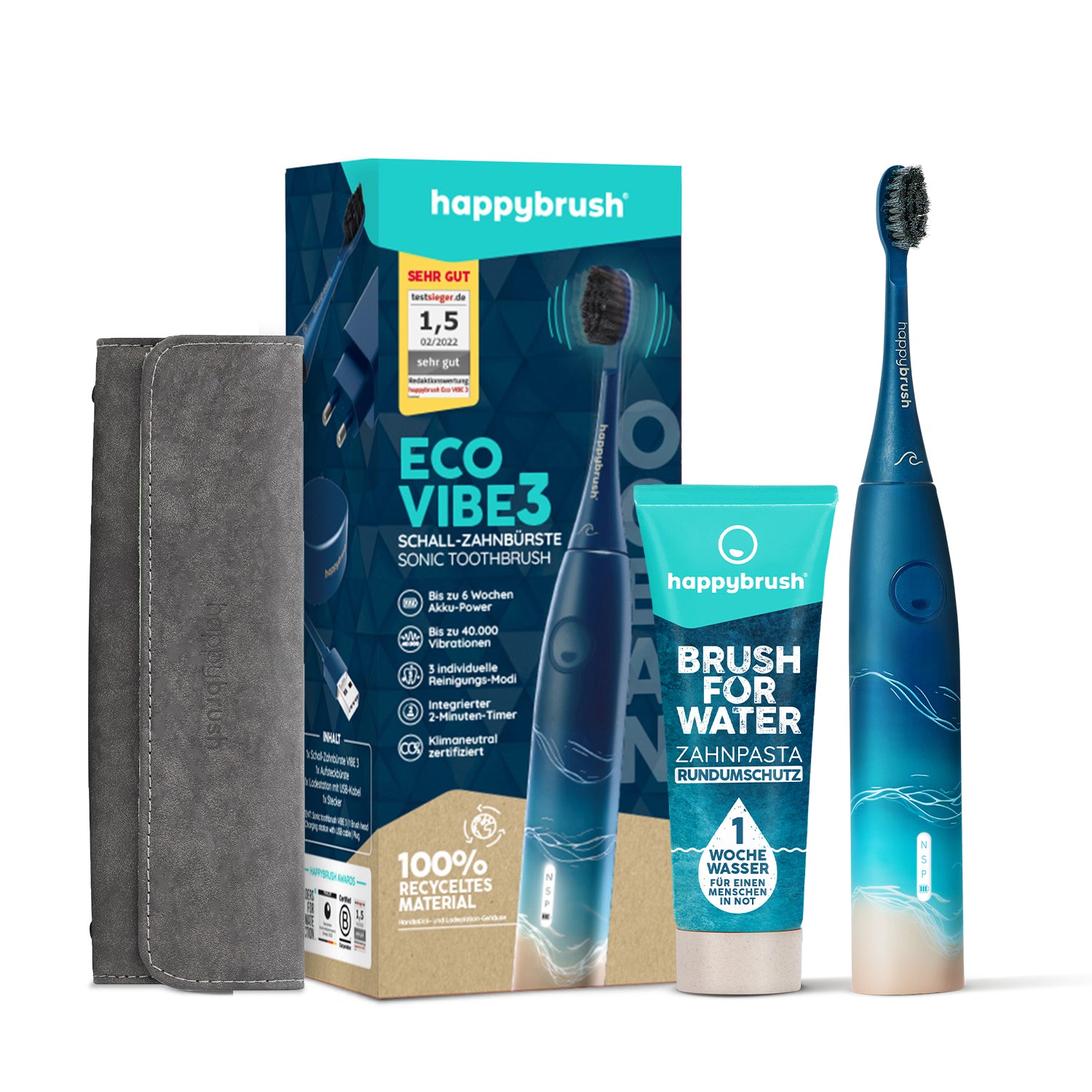 Schallzahnbürste Eco Vibe 3 | Set M