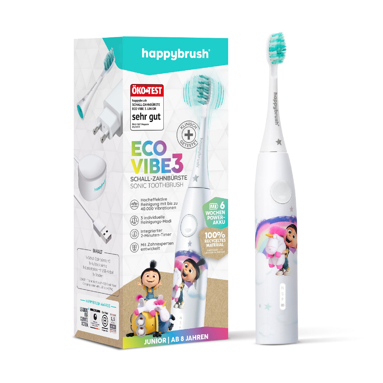 Eco Vibe 3 Kinder-Schallzahnbürste