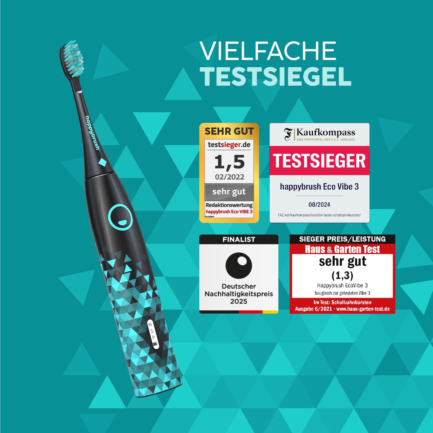 Schallzahnbürste Eco VIBE 3 | Set L