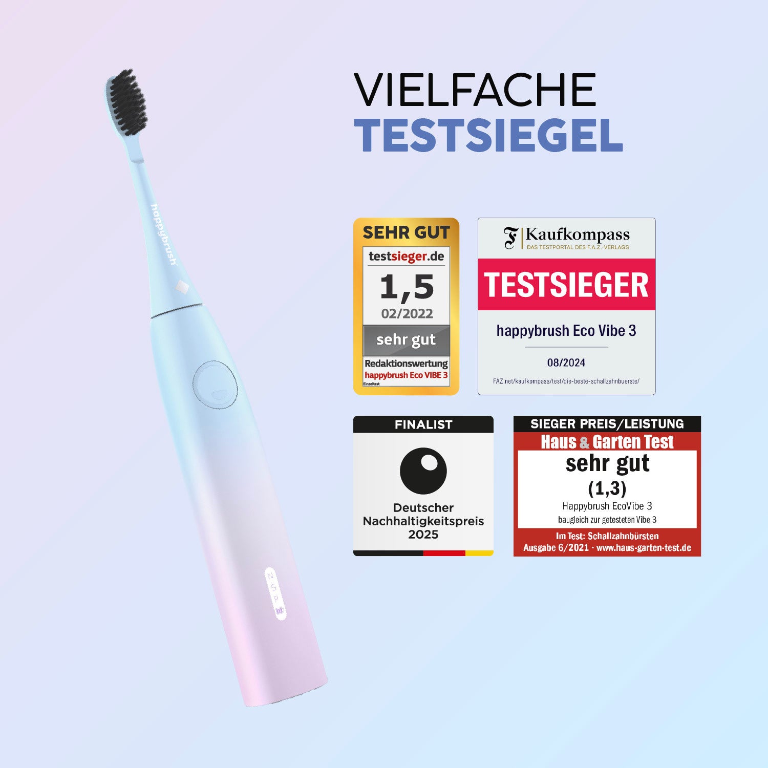 Schallzahnbürste Eco VIBE 3 | Set L