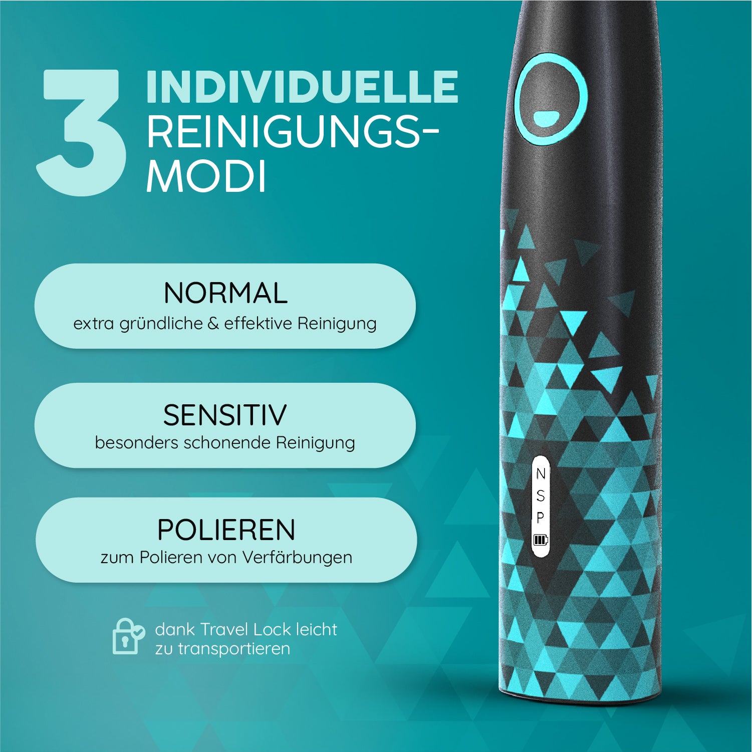 Schallzahnbürste Eco VIBE 3 | Set L
