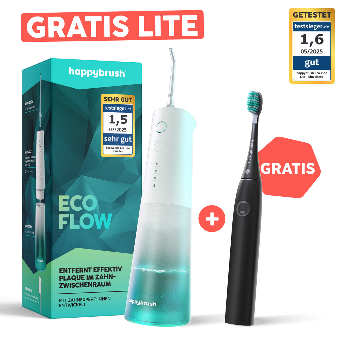 Munddusche + gratis LITE Zahnbürste