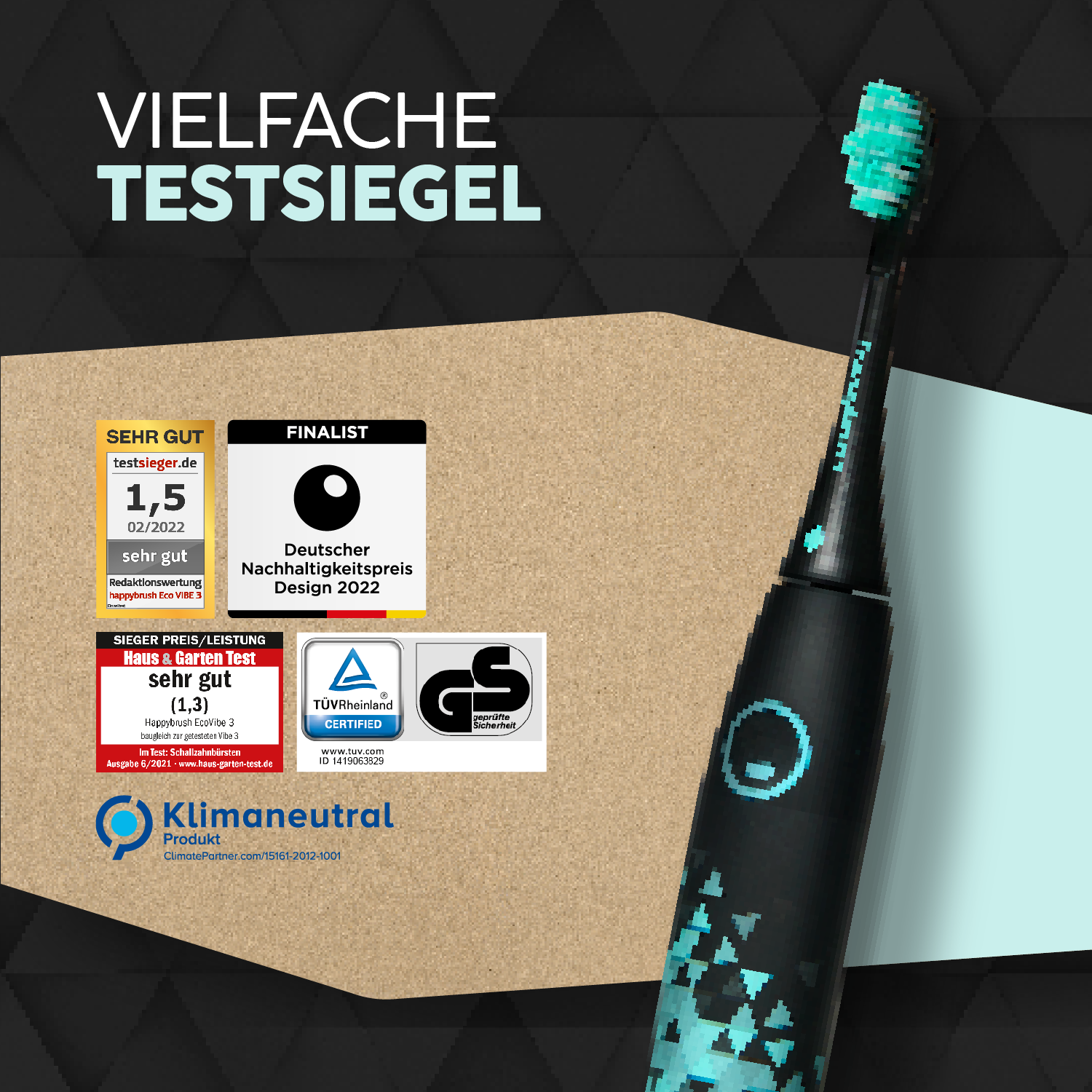 Eco Vibe 3 Premium Set | Black-Mint