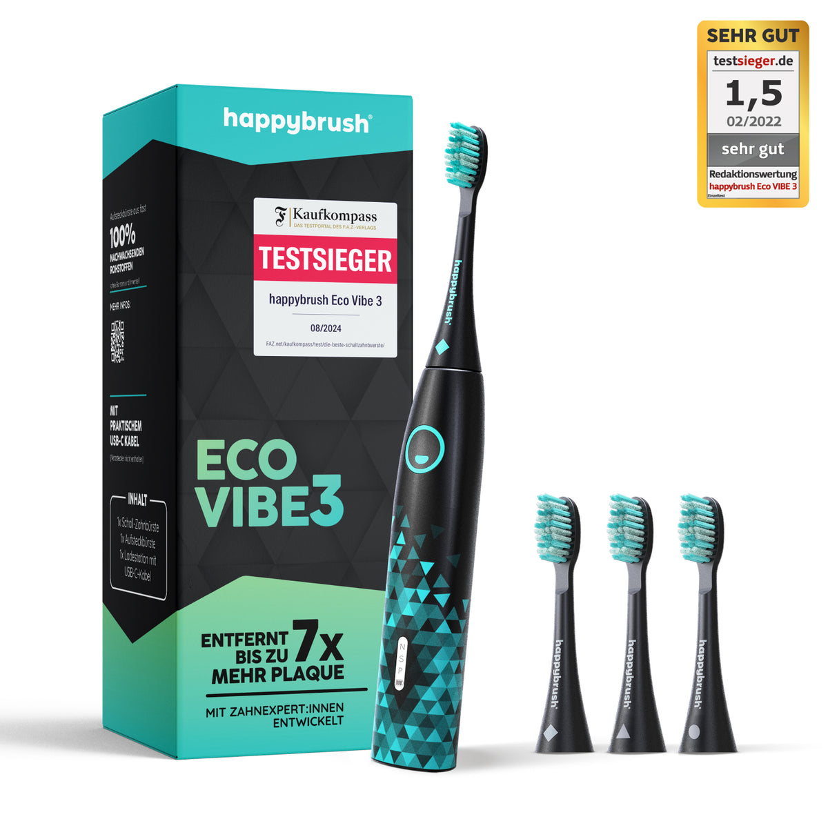 Schallzahnbürste Eco Vibe 3 | Set M