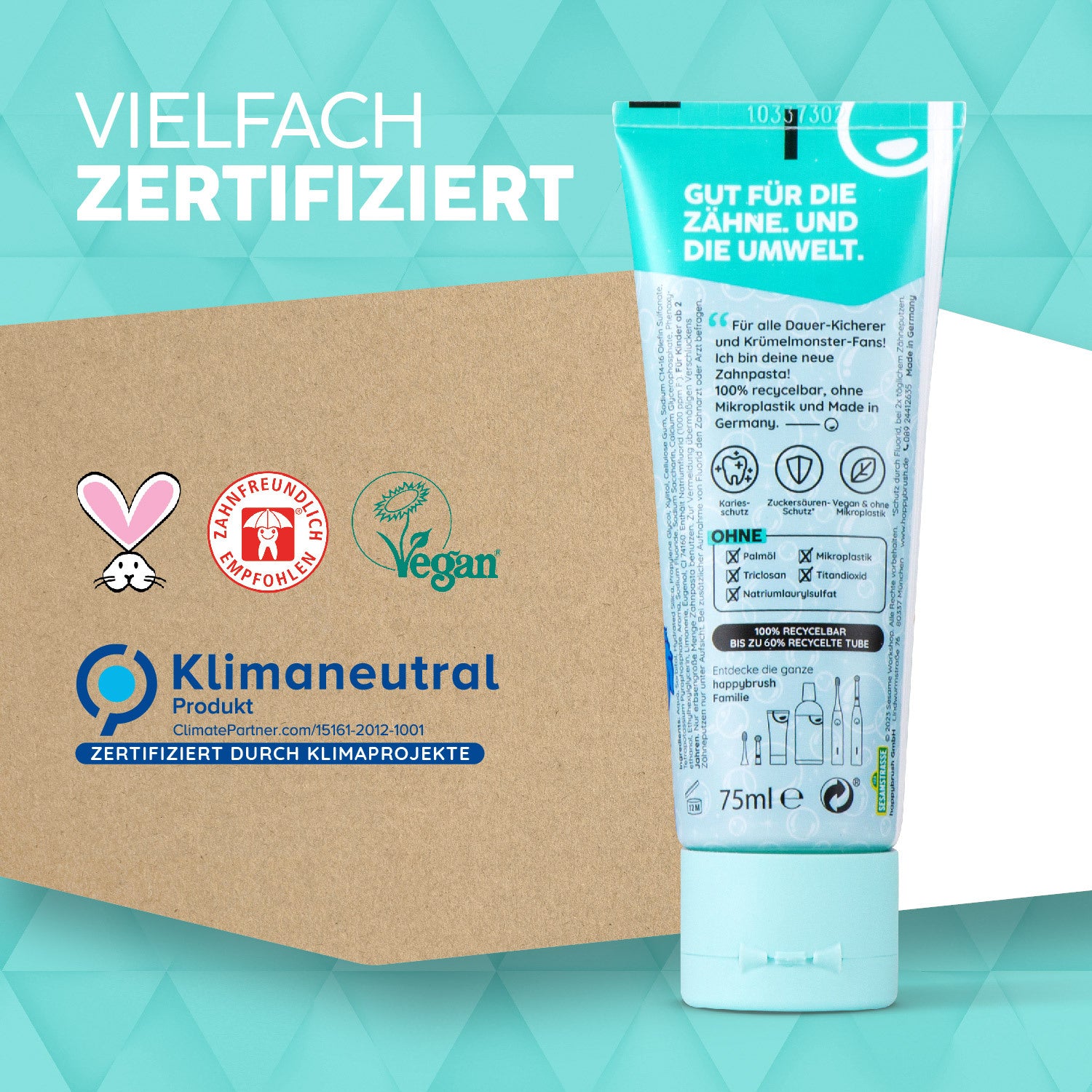 SuperKids Zahnpasta Sesamstraße x7