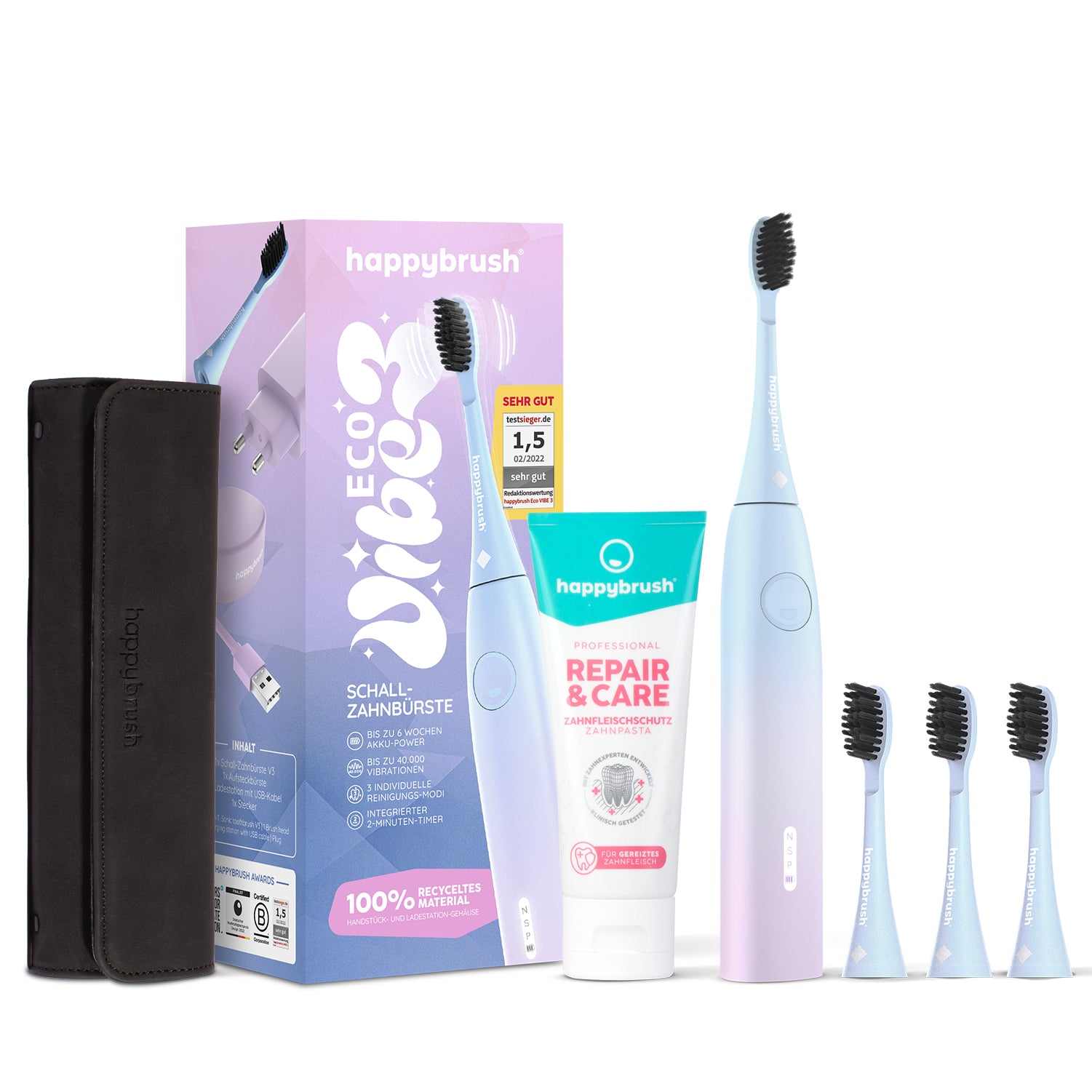 Schallzahnbürste Eco VIBE 3 | Set L