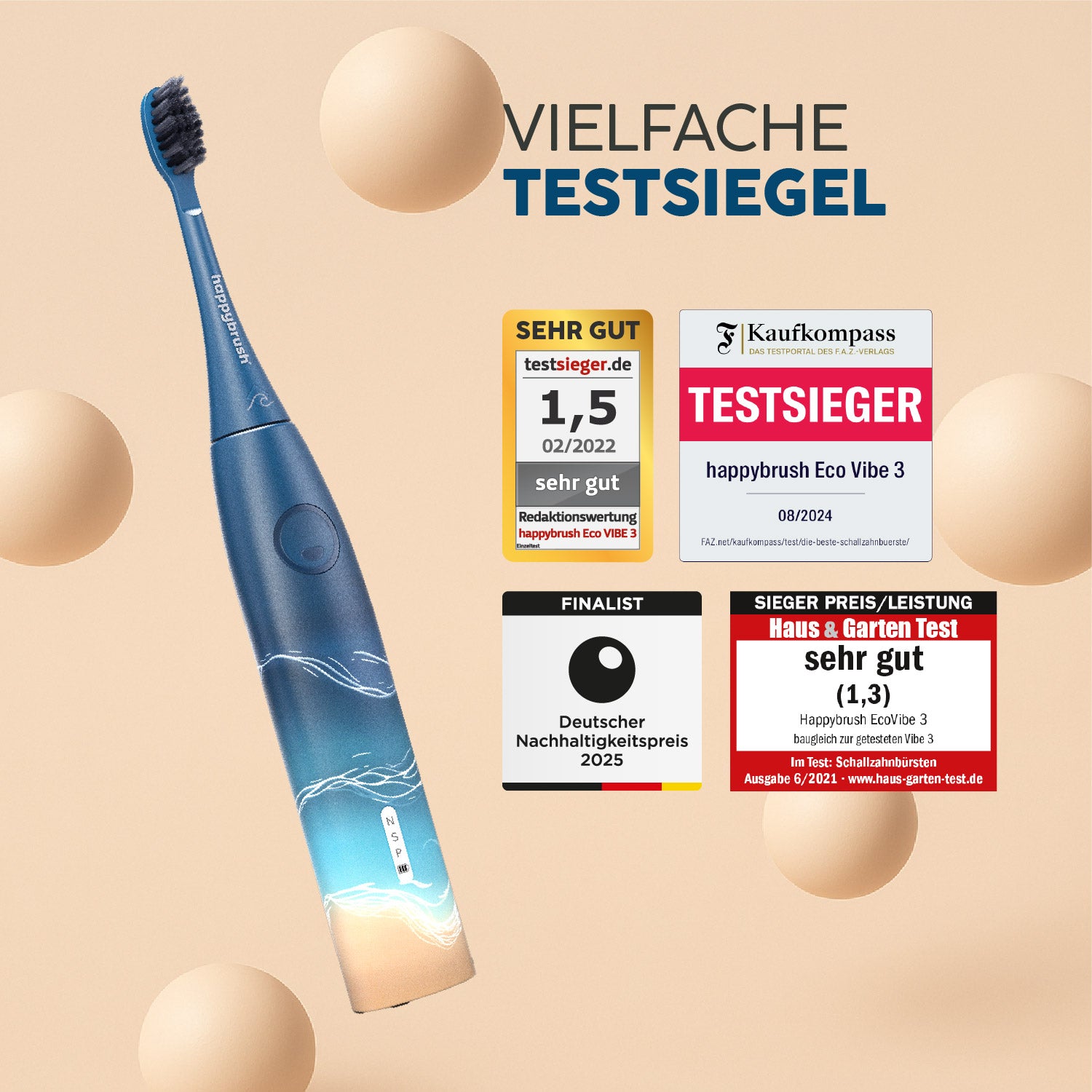 Schallzahnbürste Eco VIBE 3 | Set L