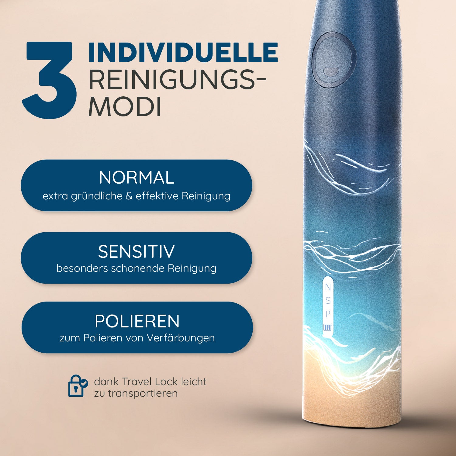Schallzahnbürste Eco VIBE 3 | Set L
