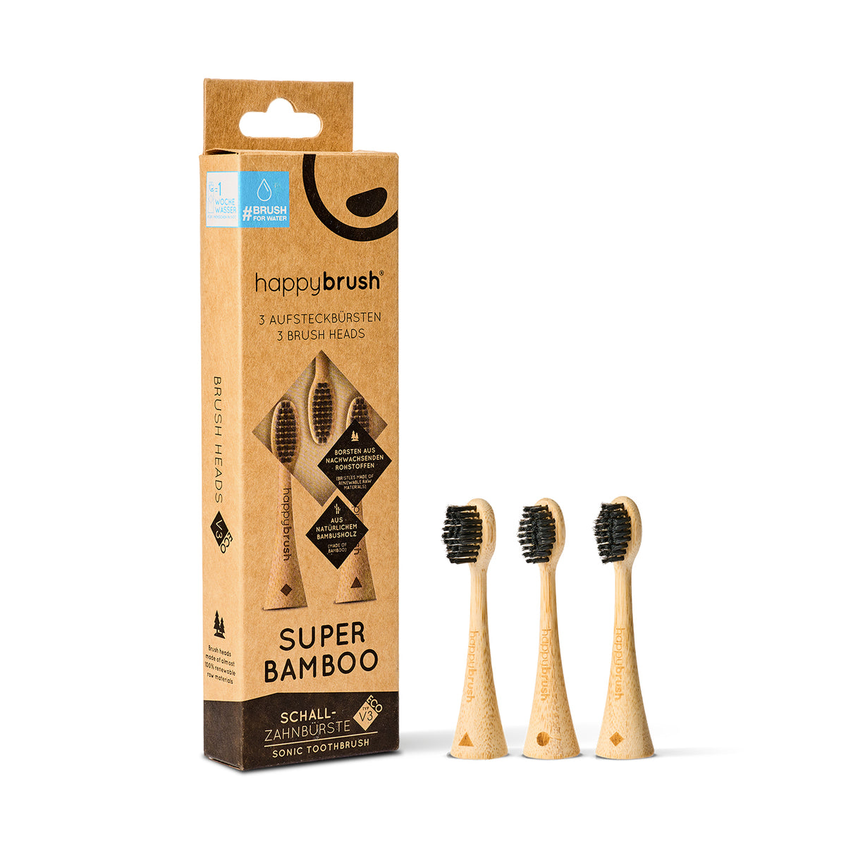 Aufsteckbürsten Eco VIBE 3 | Bambus