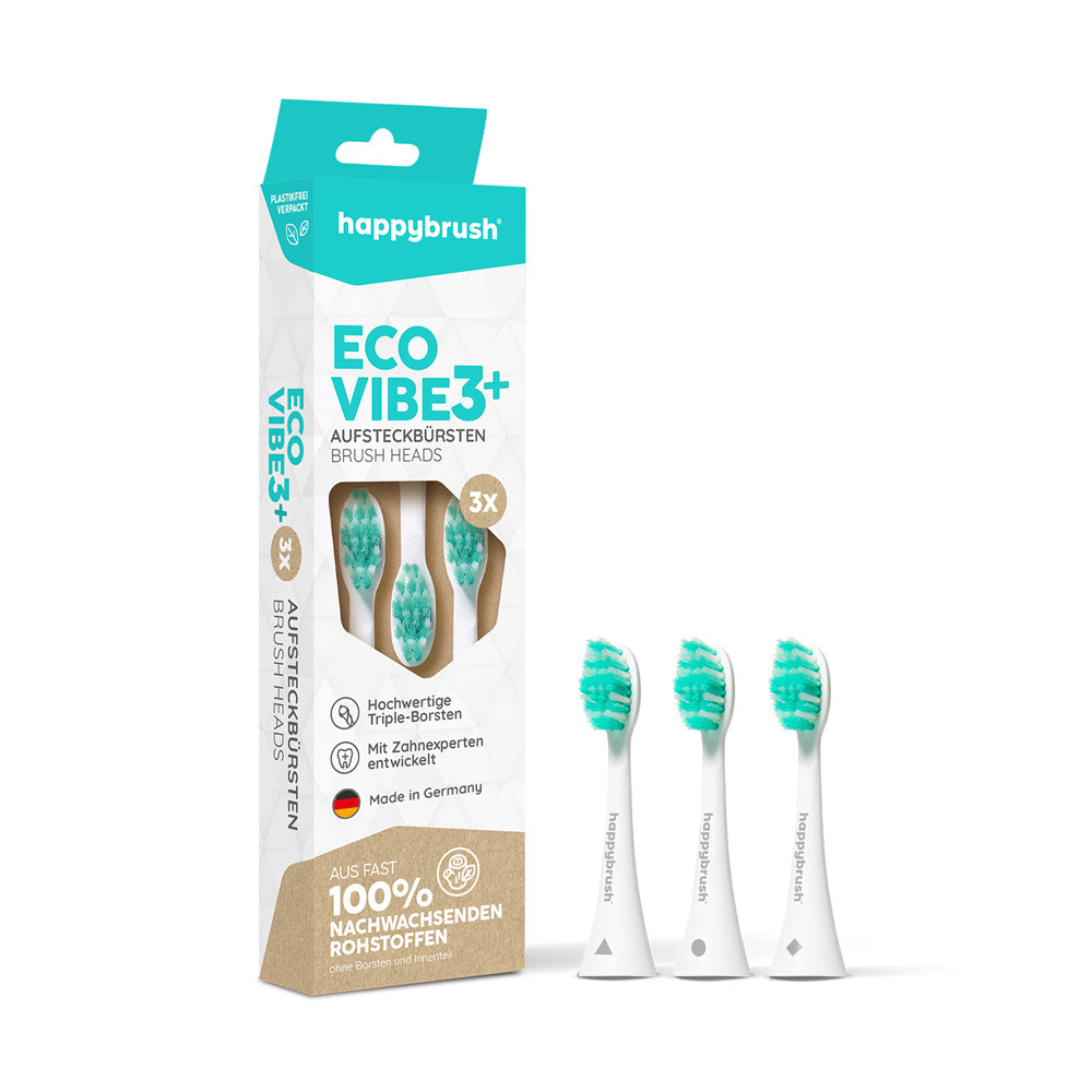 Aufsteckbürsten Eco VIBE 3+ | White-Mint
