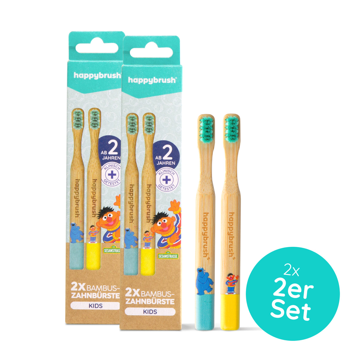 Bambus-Zahnbürste Sesamstrasse