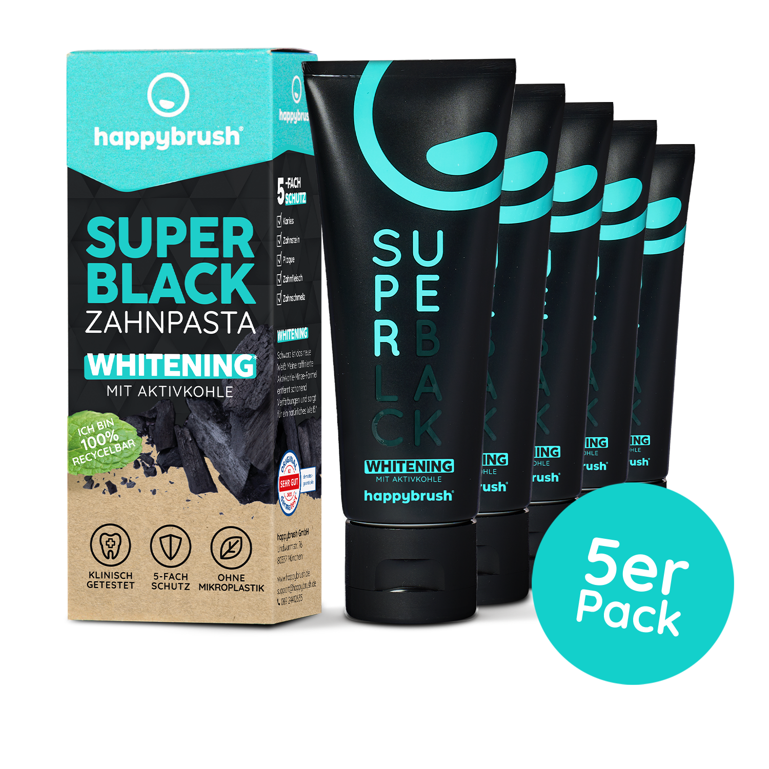 SuperBlack Whitening Zahnpasta
