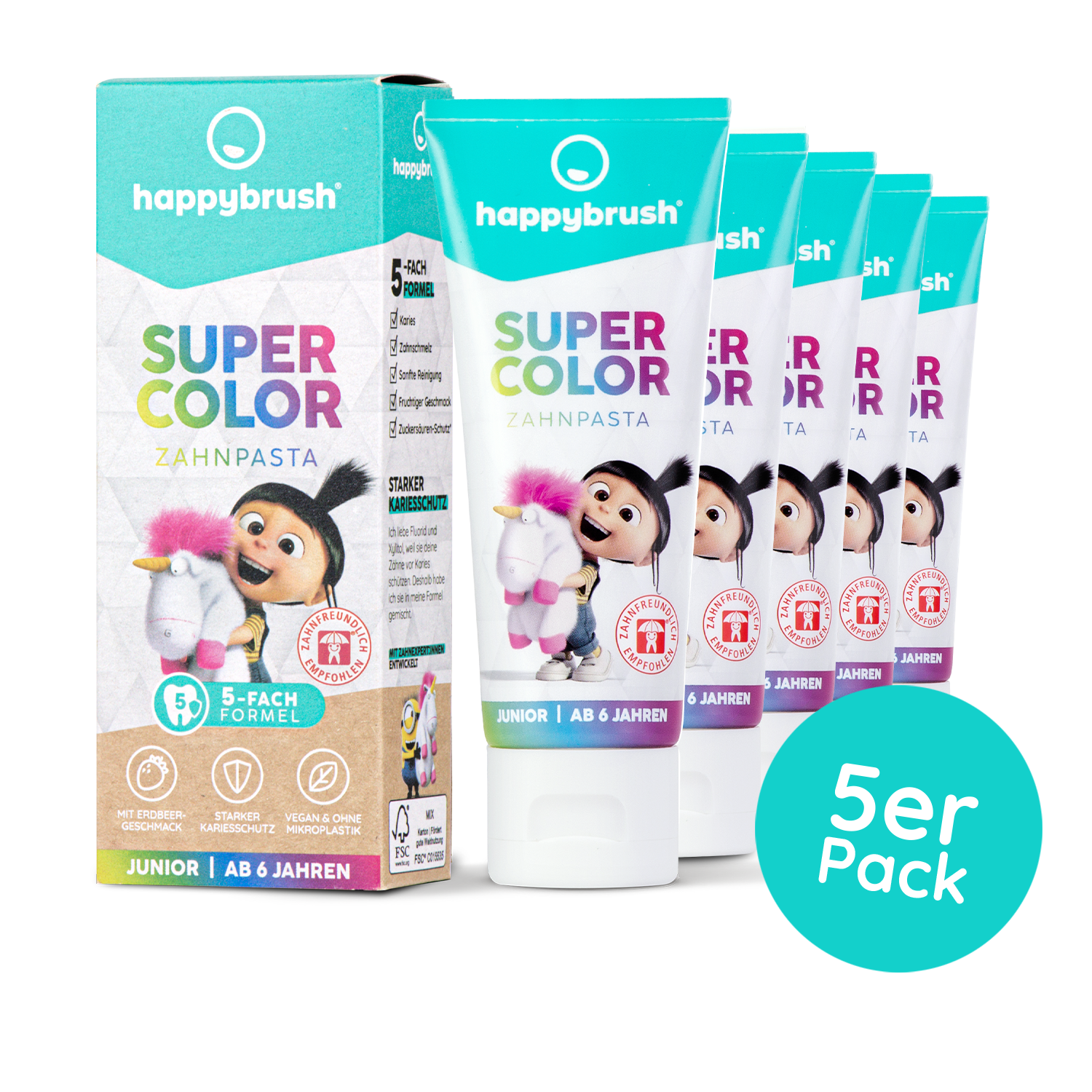 SuperColor Zahnpasta x5