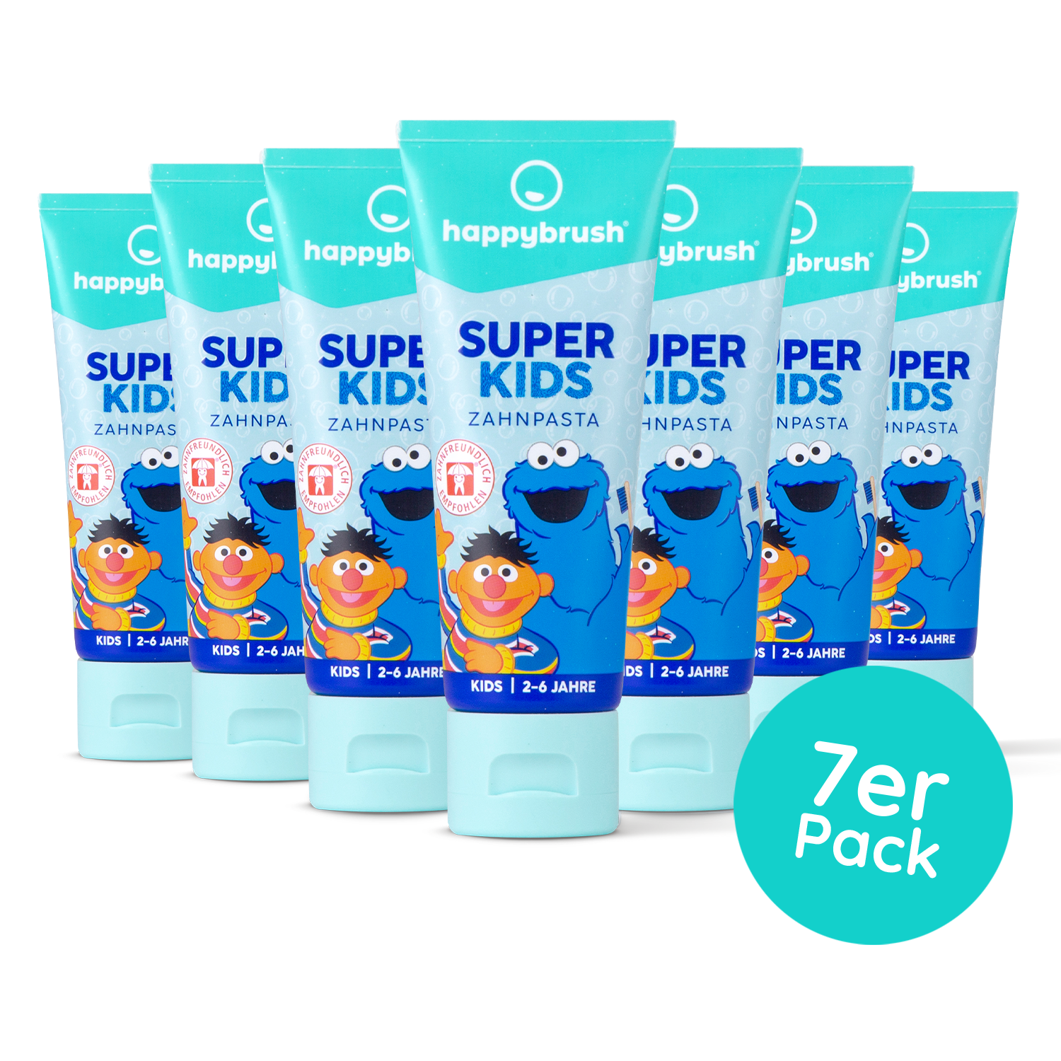 SuperKids Zahnpasta Sesamstraße x7