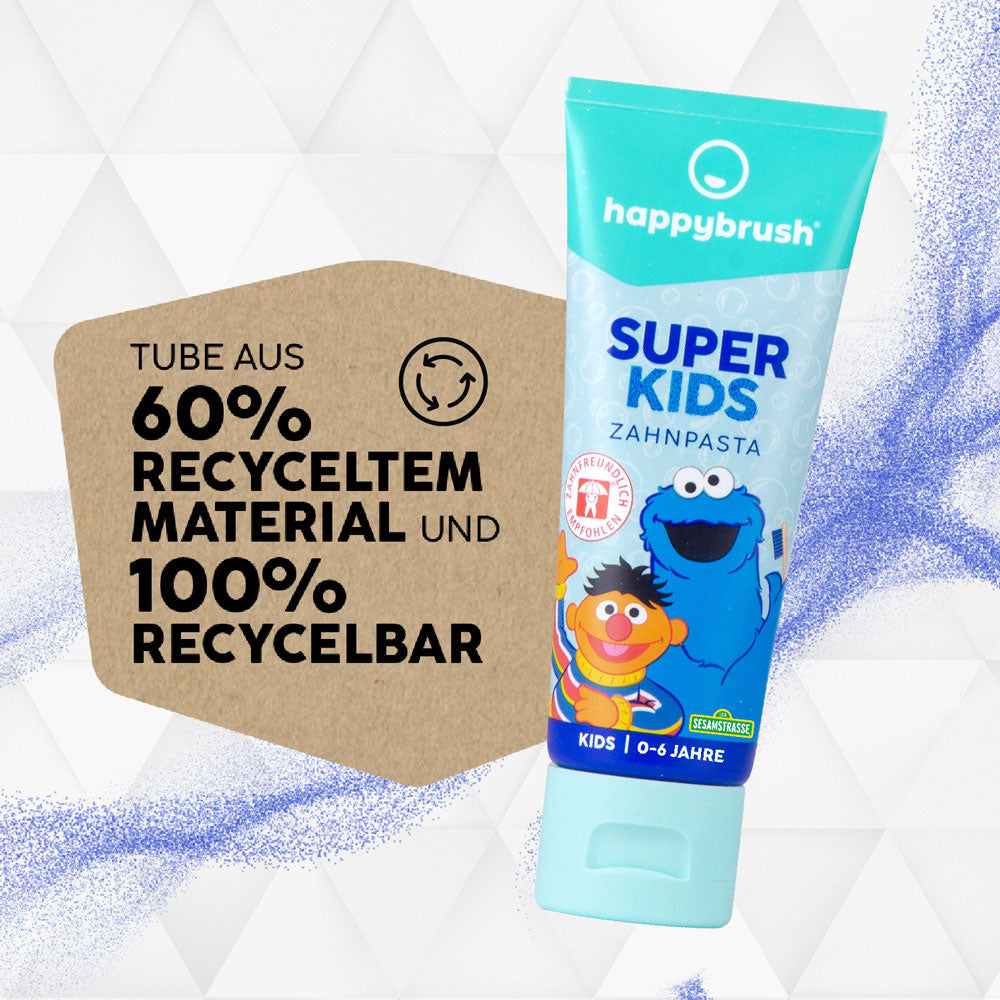 SuperKids Zahnpasta Sesamstraße x7
