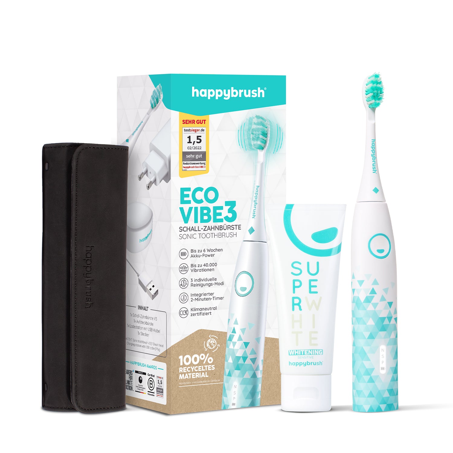 Schallzahnbürste Eco Vibe 3 | Set M
