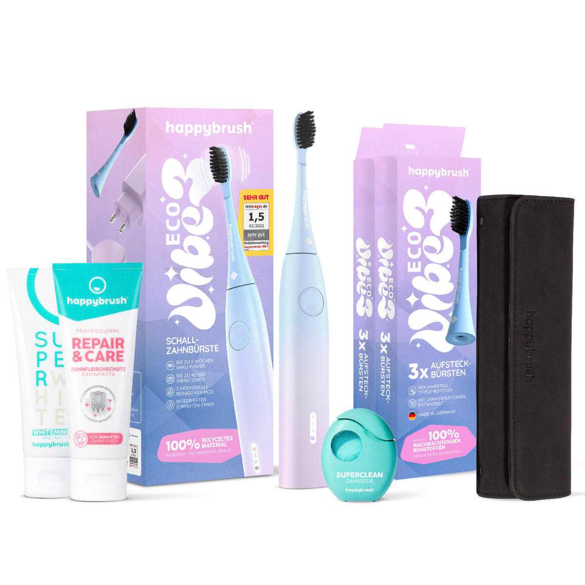 Schallzahnbürste Eco VIBE 3 | Set XL