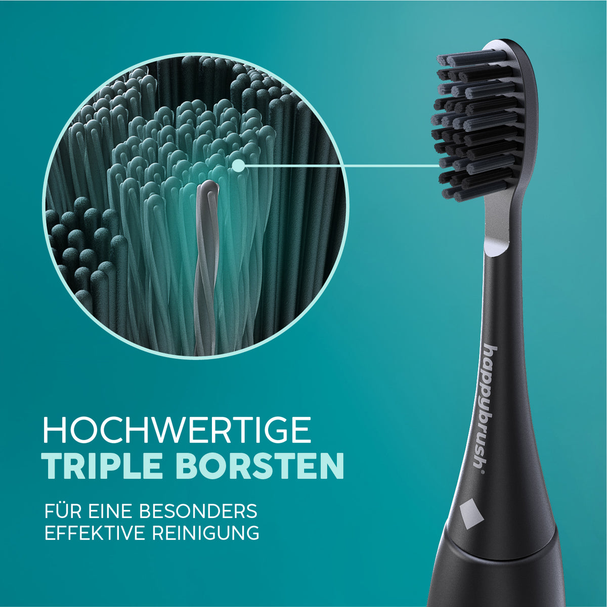 Aufsteckbürsten Eco VIBE 3+ | Allblack