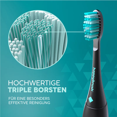 Aufsteckbürsten Eco VIBE 3+ | Black-Mint