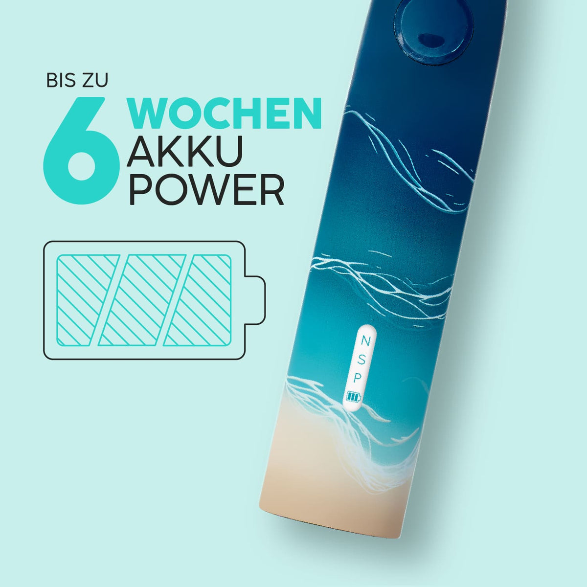 Bis zu 6 Wochen Akku-Power