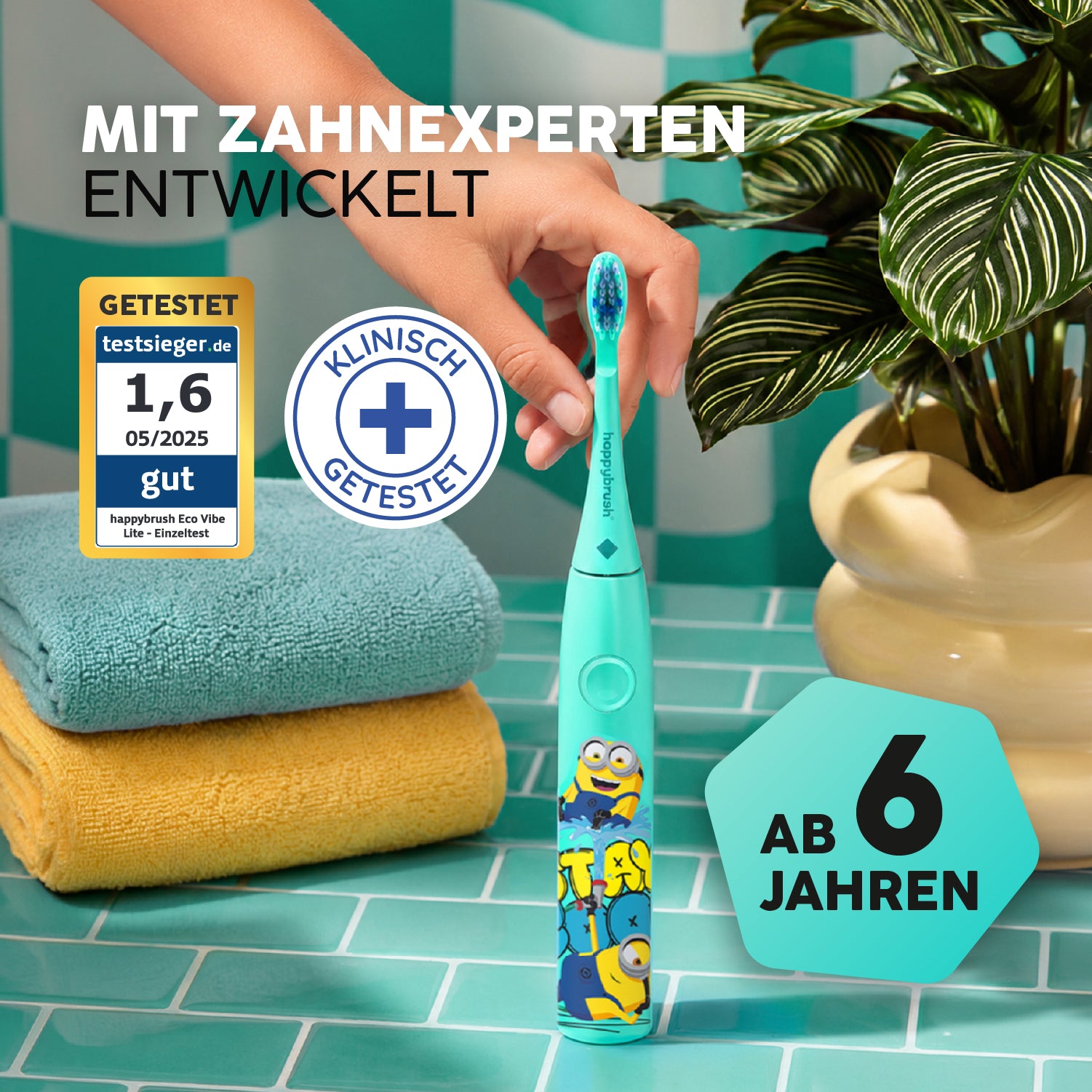 Aufsteckbürsten Eco Vibe Junior Minions