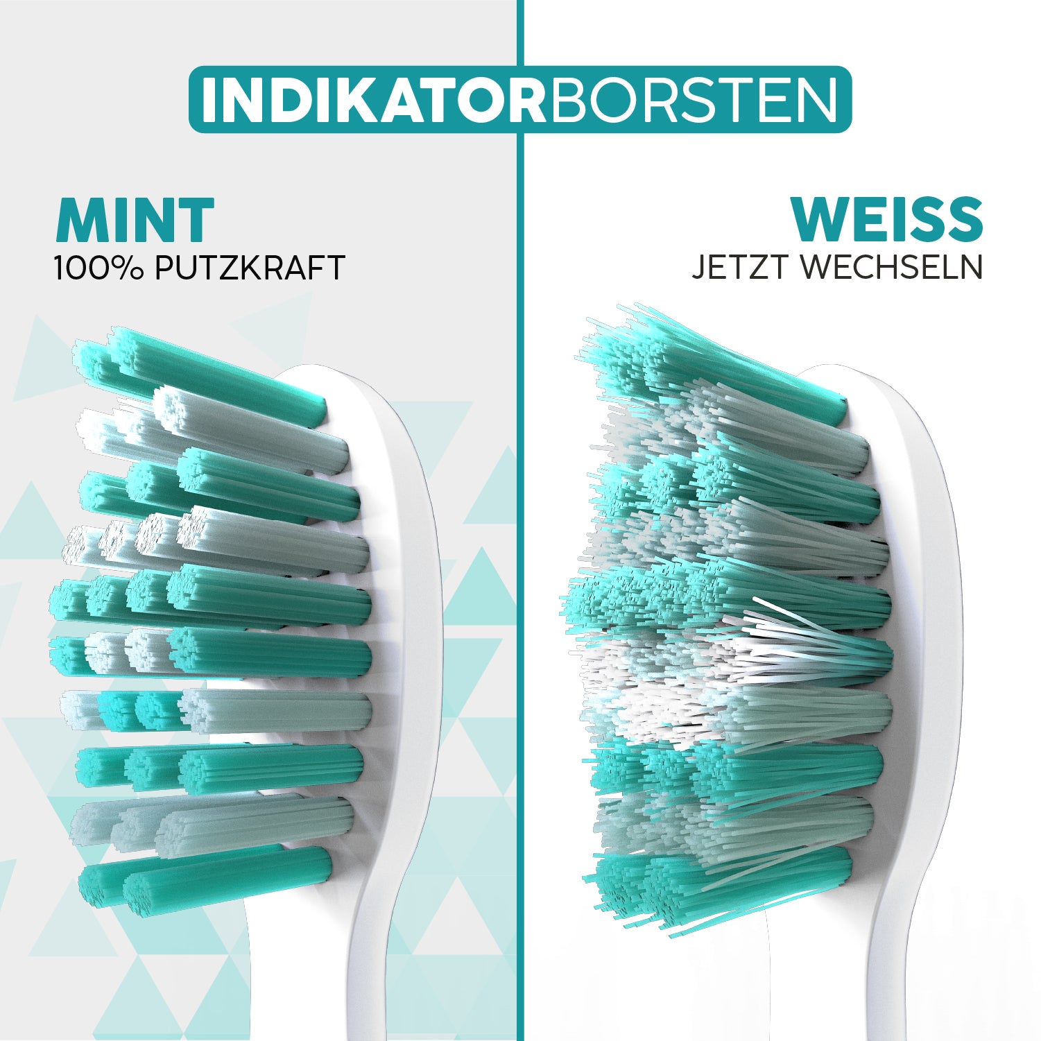 Aufsteckbürsten Eco VIBE 3+ | White-Mint