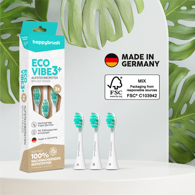 Aufsteckbürsten Eco VIBE 3+ | White-Mint