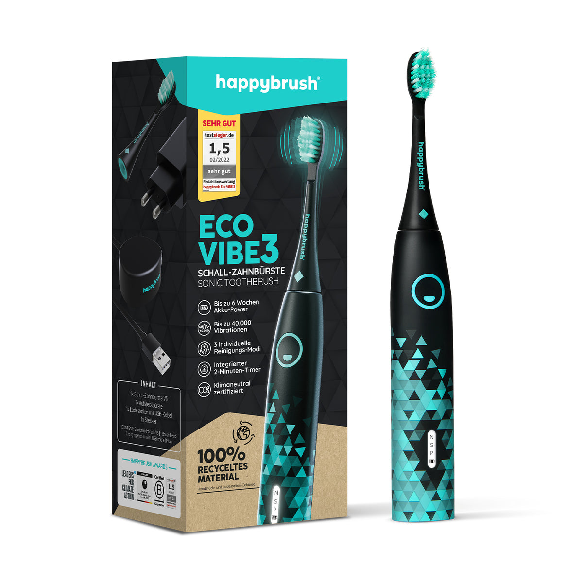 Eco Vibe 3 Black Mint von happybrush