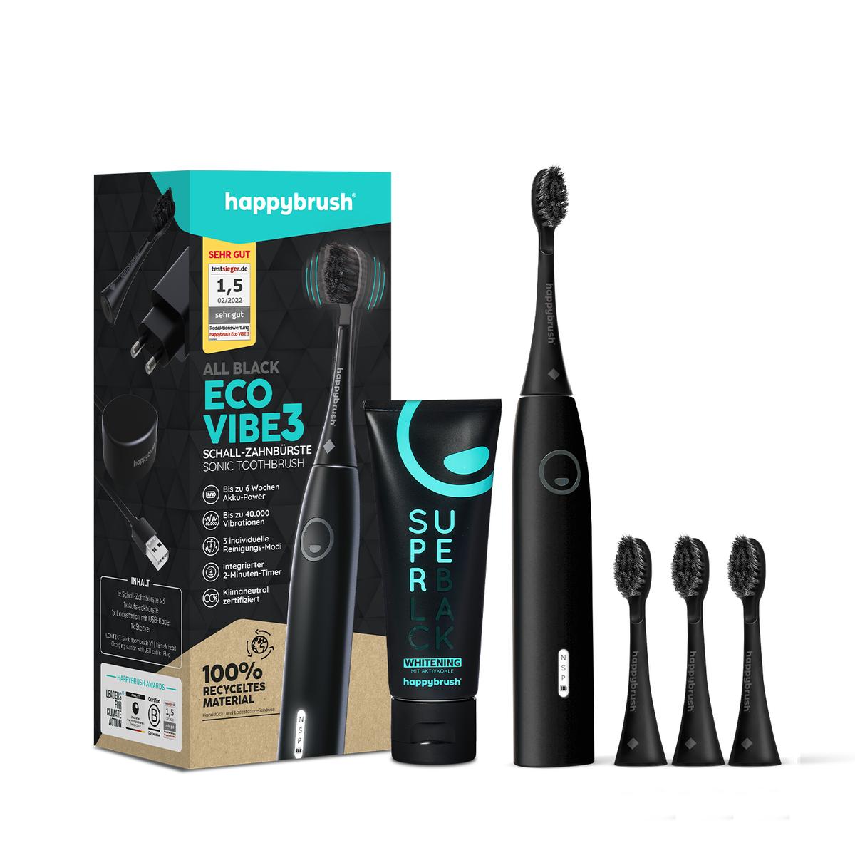 Eco VIBE 3 Entdecker Set | all black