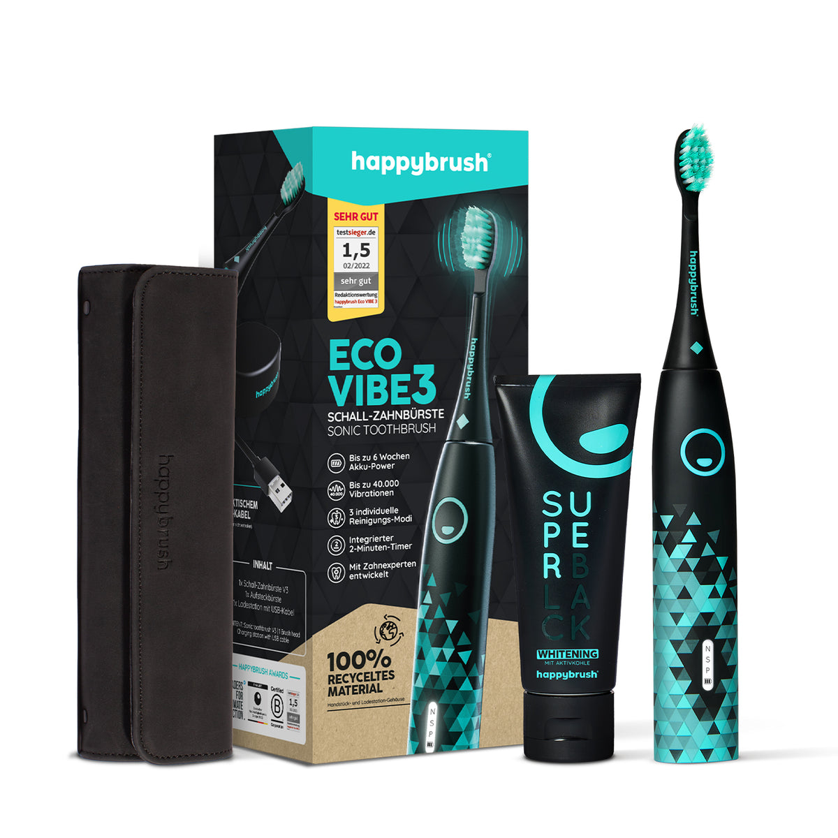 Schallzahnbürste Eco Vibe 3 | Set M