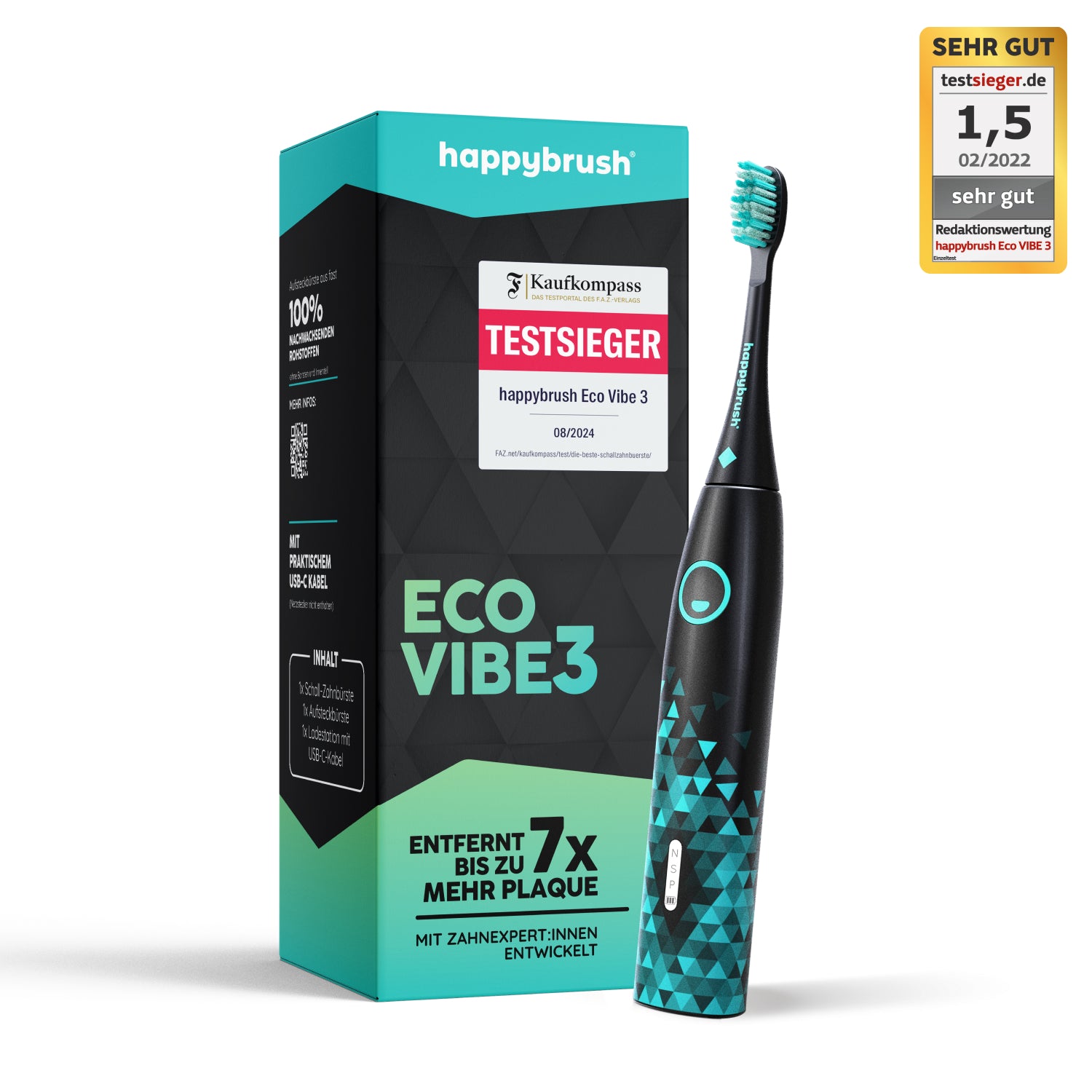 Schallzahnbürste Eco Vibe 3 | Set S