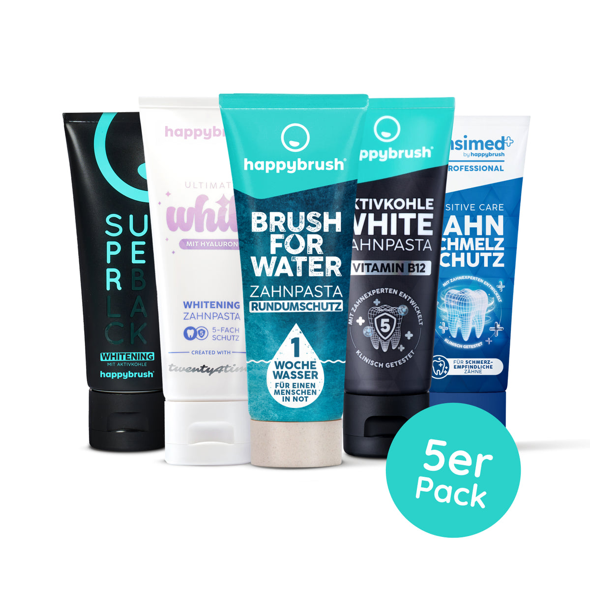 Zahnpasta Probierset Mittel