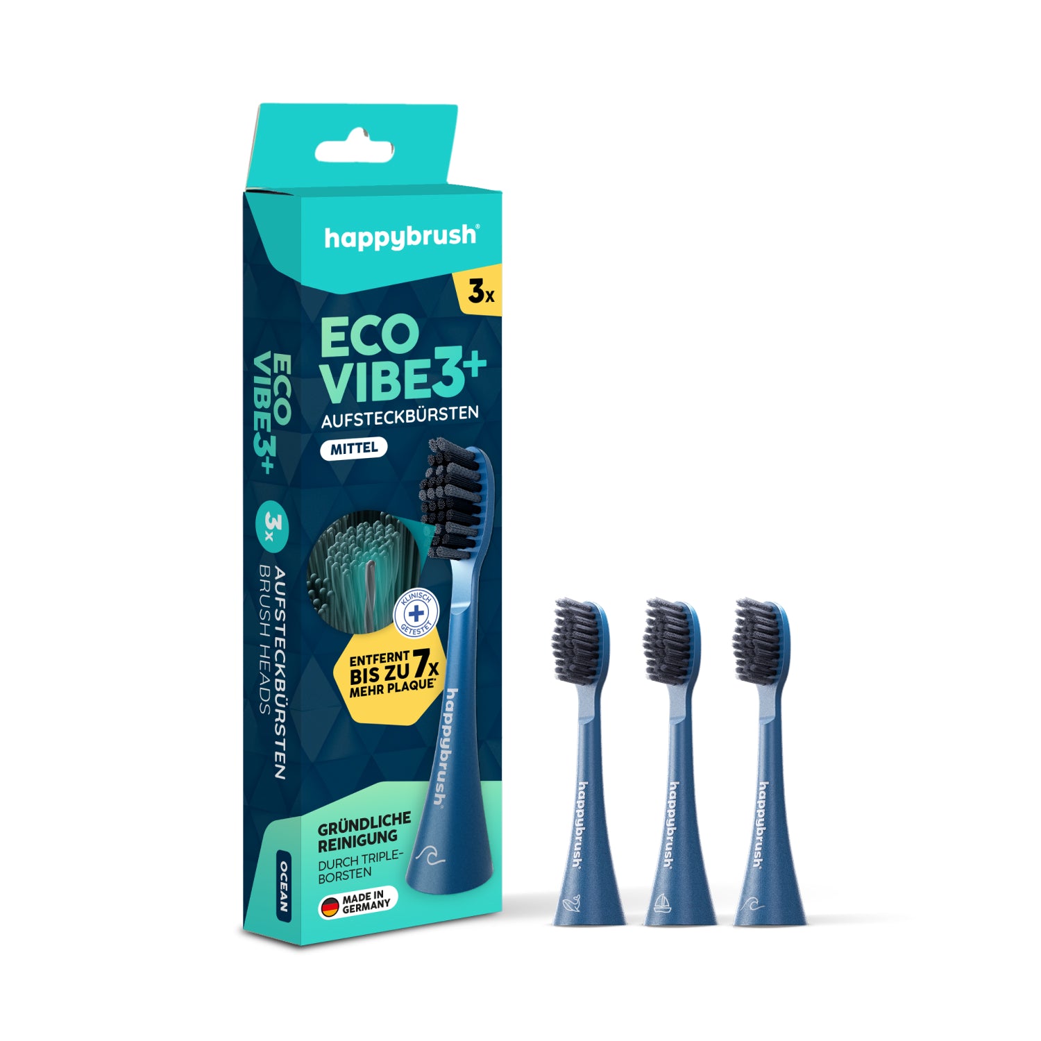 Aufsteckbürsten Eco VIBE 3+ | Ocean/Aurora
