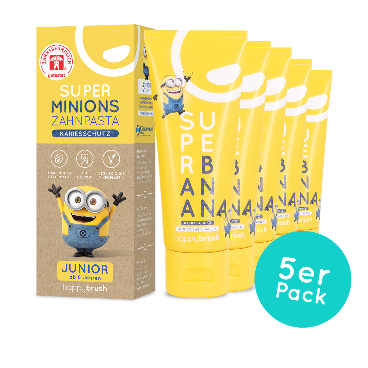 SuperBanana Minions Zahnpasta x5