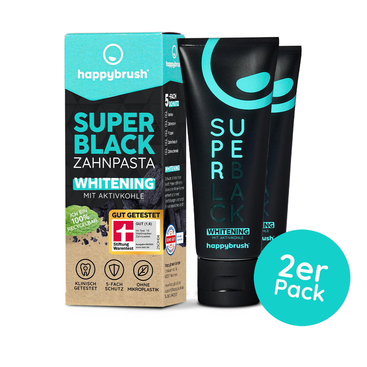SuperBlack Whitening Zahnpasta