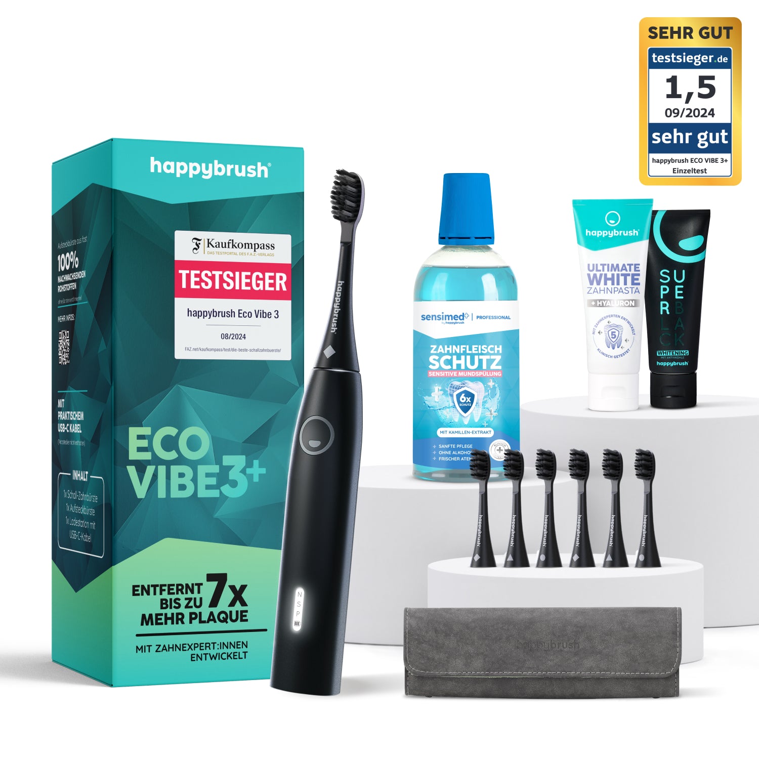 Schallzahnbürste Eco Vibe 3+