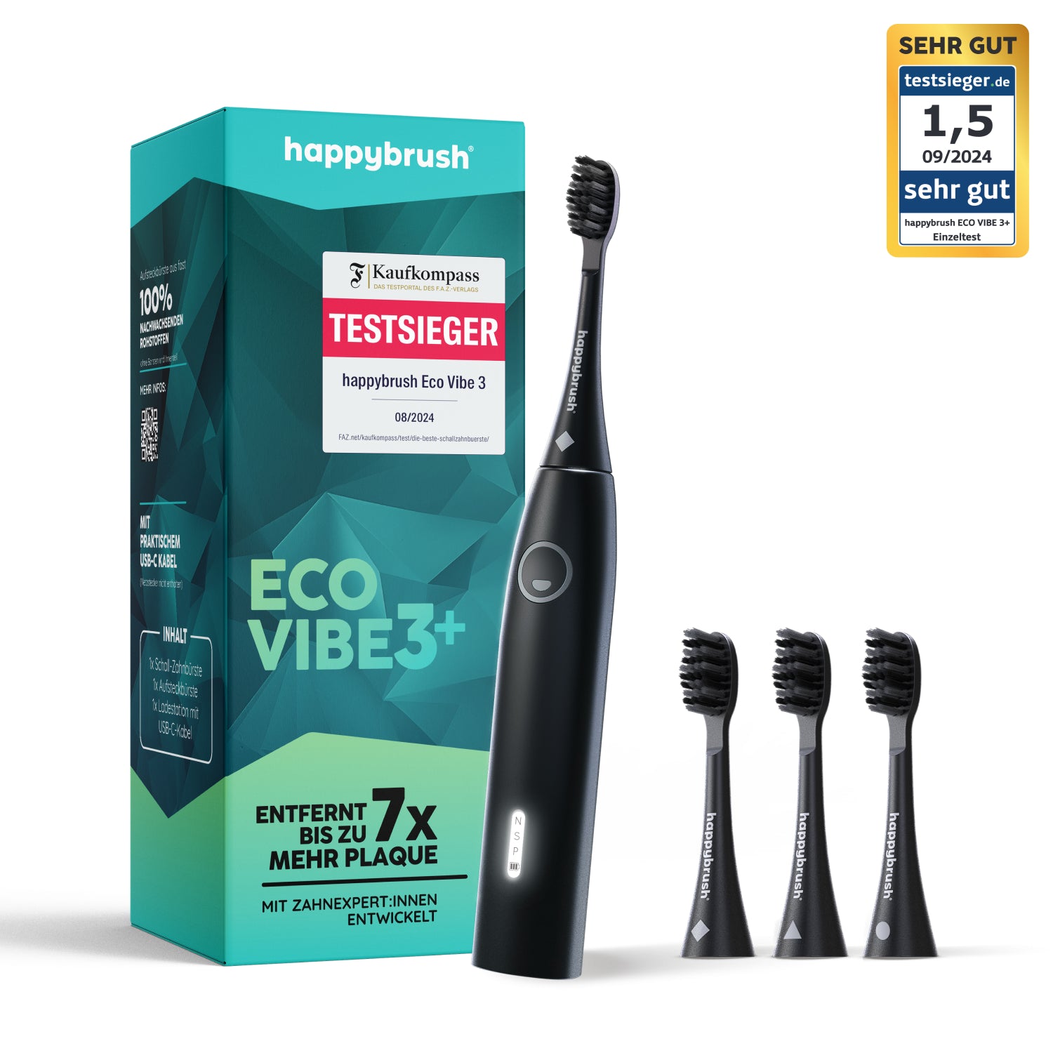Schallzahnbürste Eco Vibe 3+